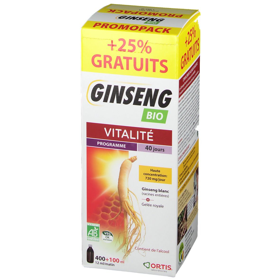 Ortis Ginseng Dynasty Imperial +100ml GRATUITEMENT