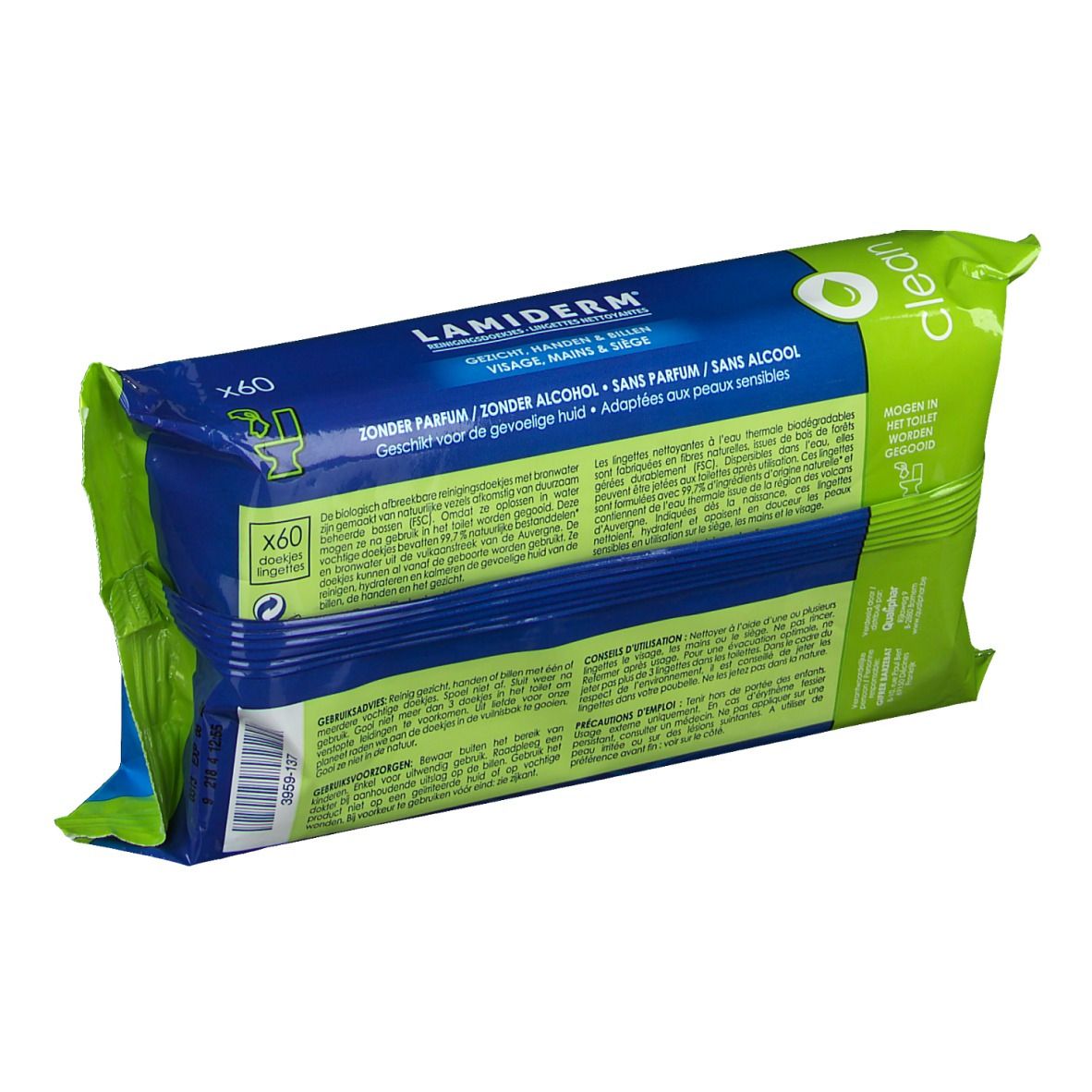 Lamiderm® Clean Biologisch Afbreekbare Vochtige Doekjes