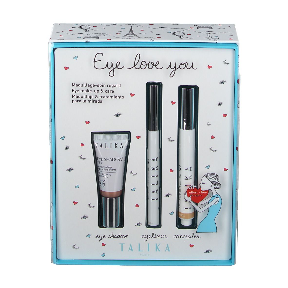 Talika Lipocils Liner + Oogschaduw Lift + Eye Detox Concealer Gift Set
