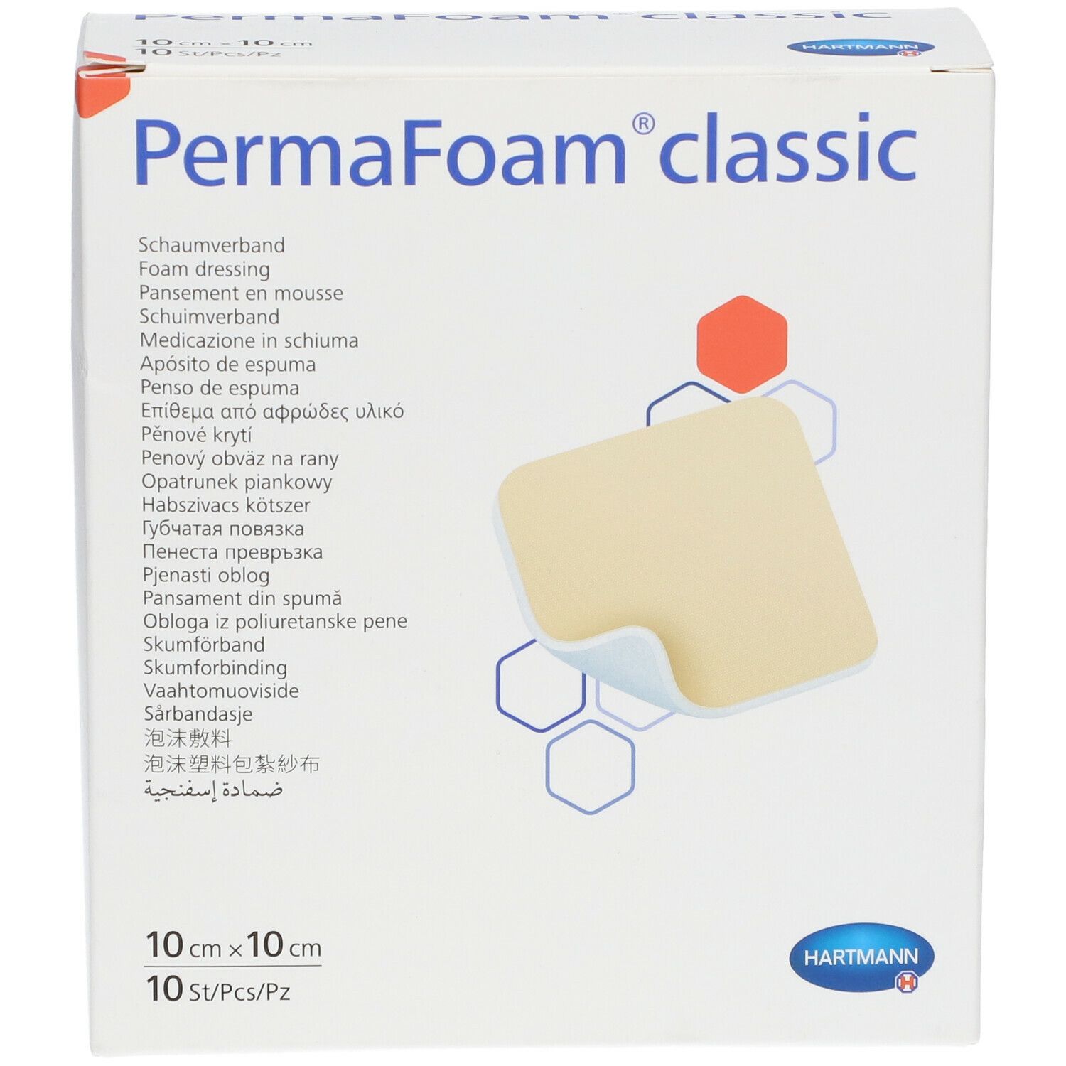 Hartmann Permafoam Classic Schuimverband 10x10cm