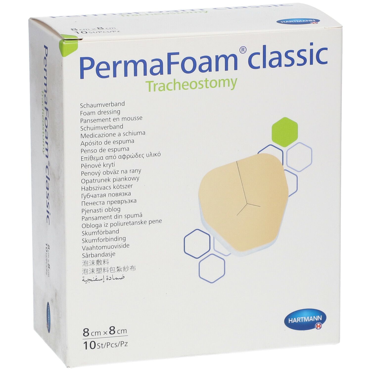 Hartmann PermaFoam Tracheostomy 8x8cm