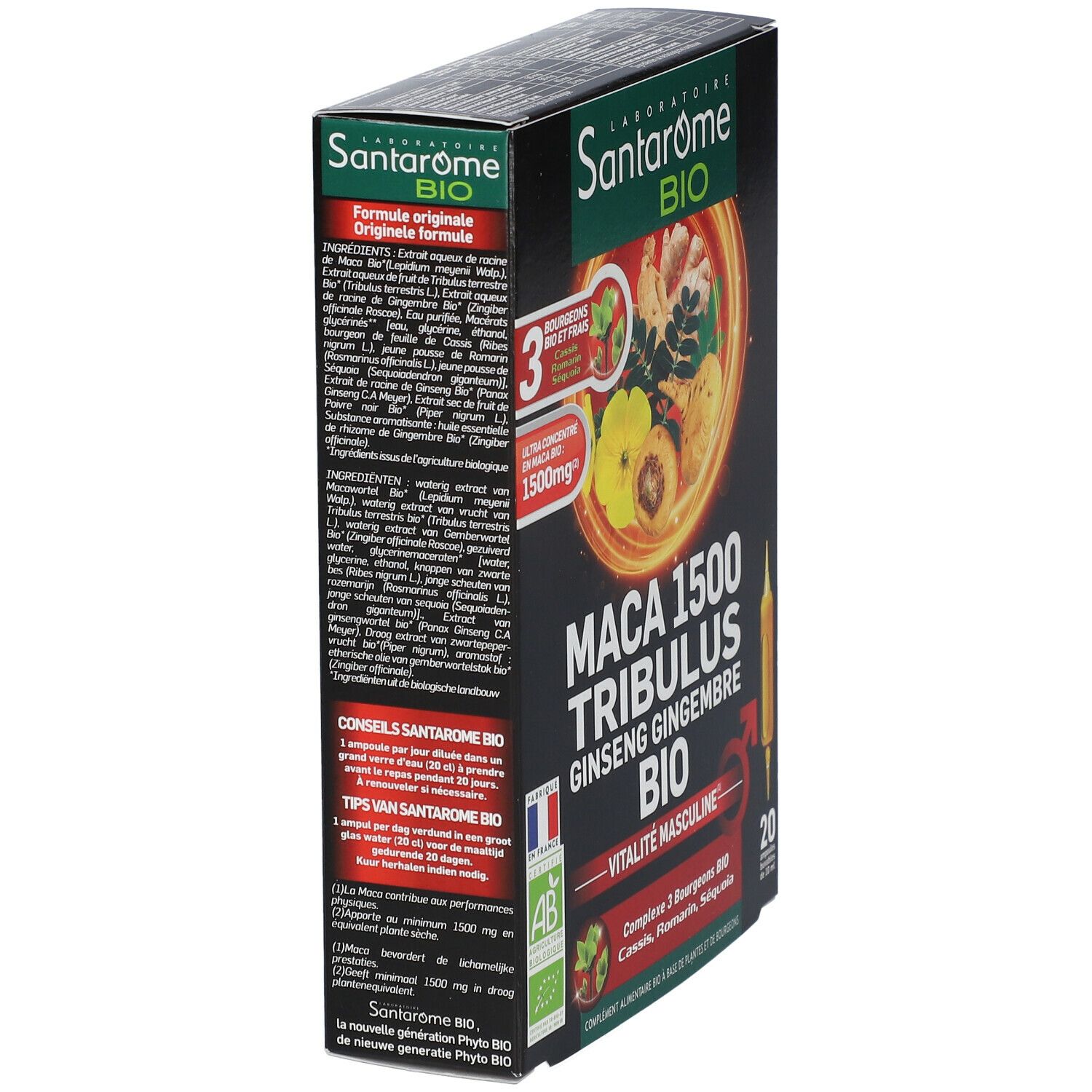 Santarome Maca 1500 Tribulus Bio