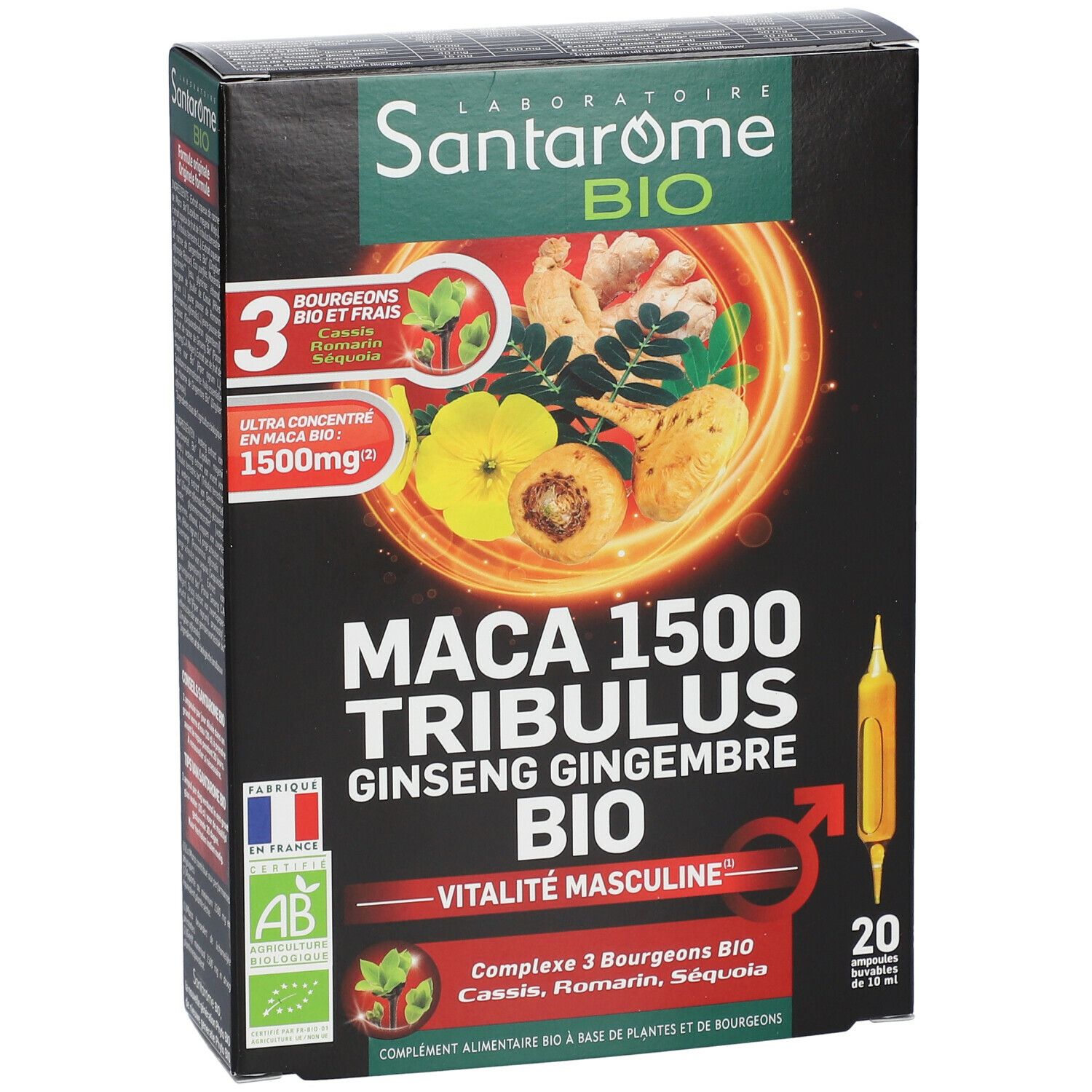 Santarome Maca 1500 Tribulus Bio