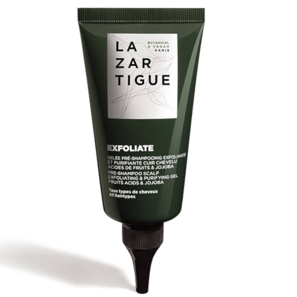 Lazartigue Exfoliate Gelée Pré-Shampooing Exfoliante et Purifiante Cuir Chevelu Acides de Fruits & Jojoba