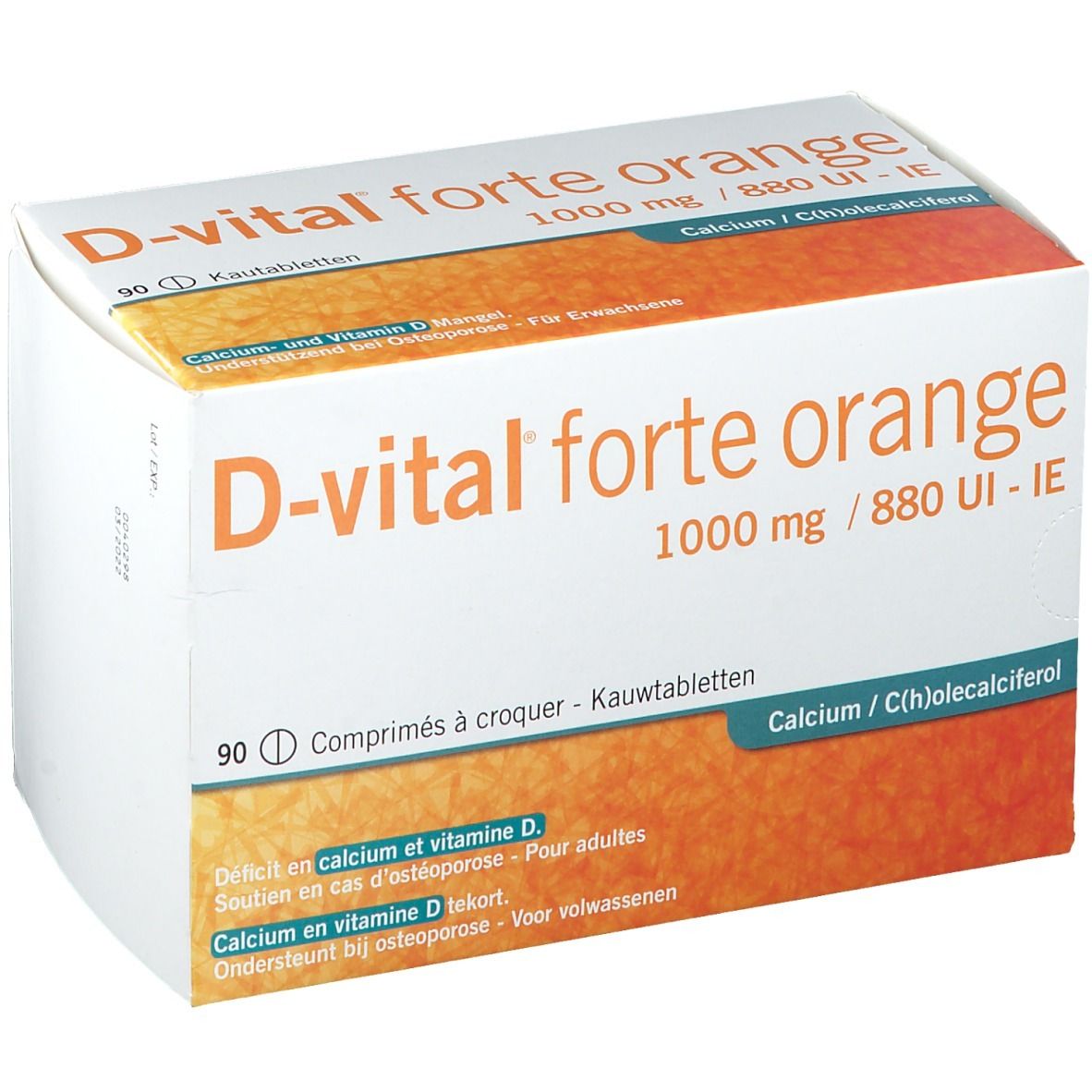 D-vital Forte Sinaas 1000mg/880IE Calcium