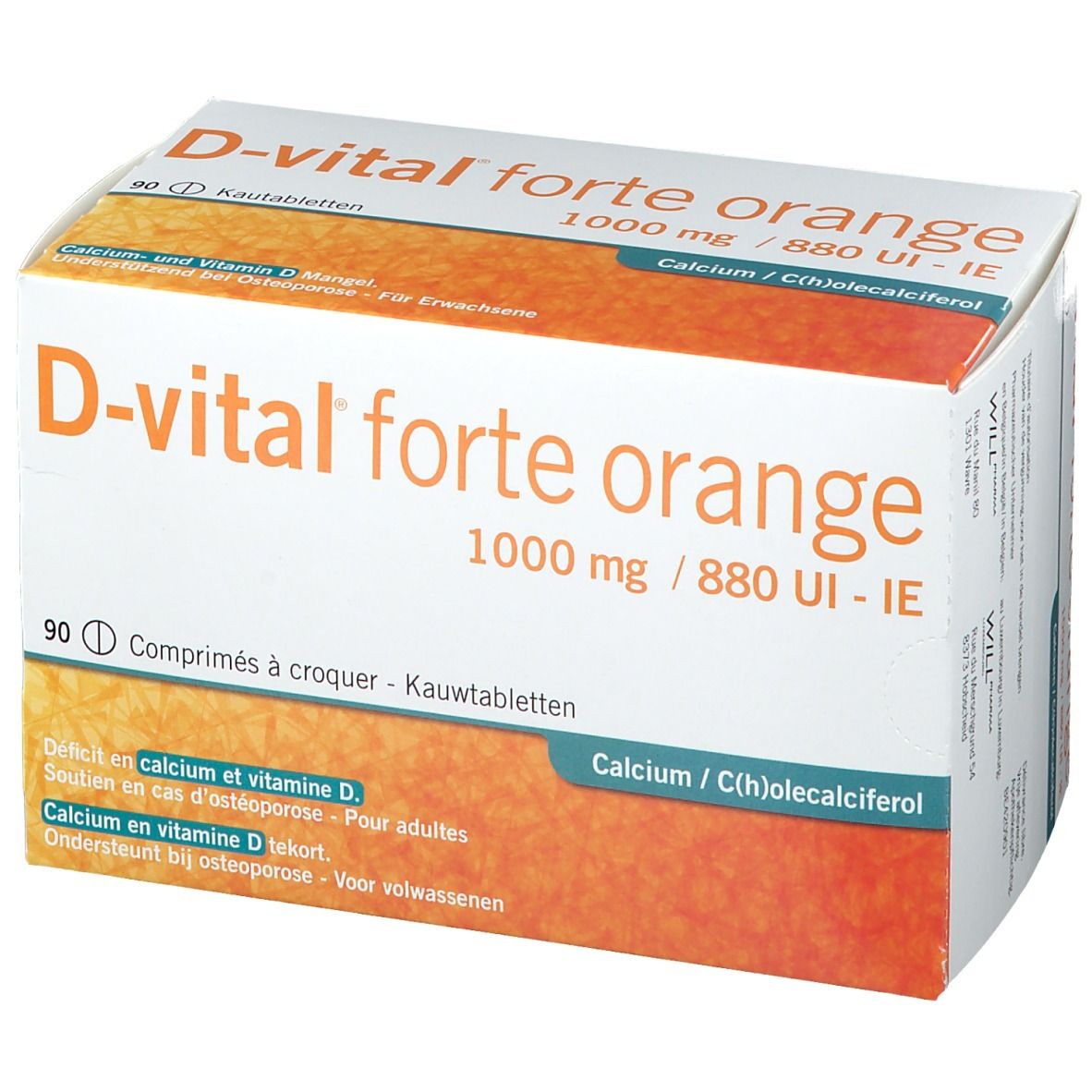 D-vital Forte Sinaas 1000mg/880IE Calcium