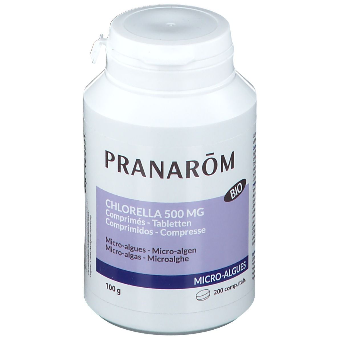 Pranarôm Chlorella 500mg Bio