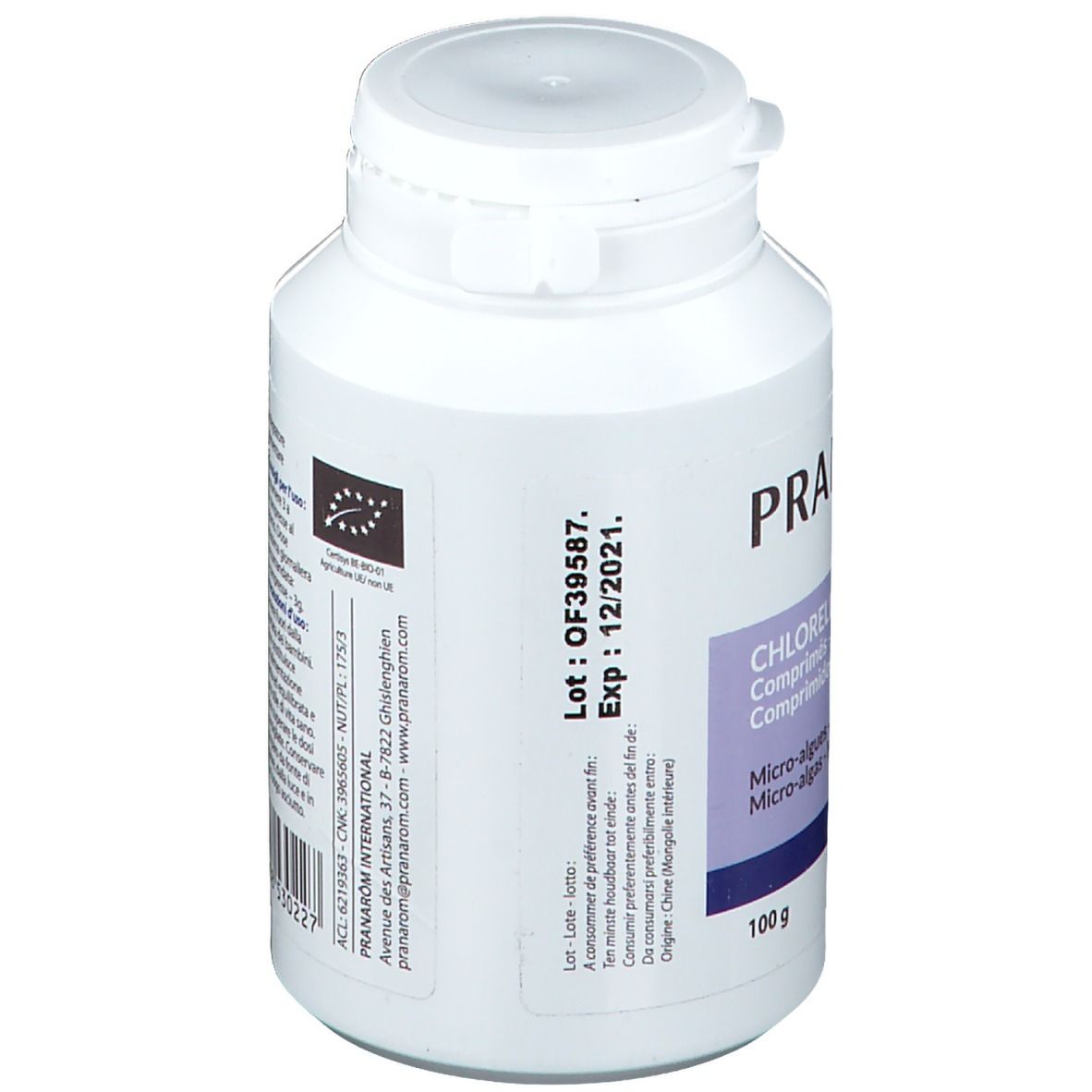 Pranarôm Chlorella 500mg Bio