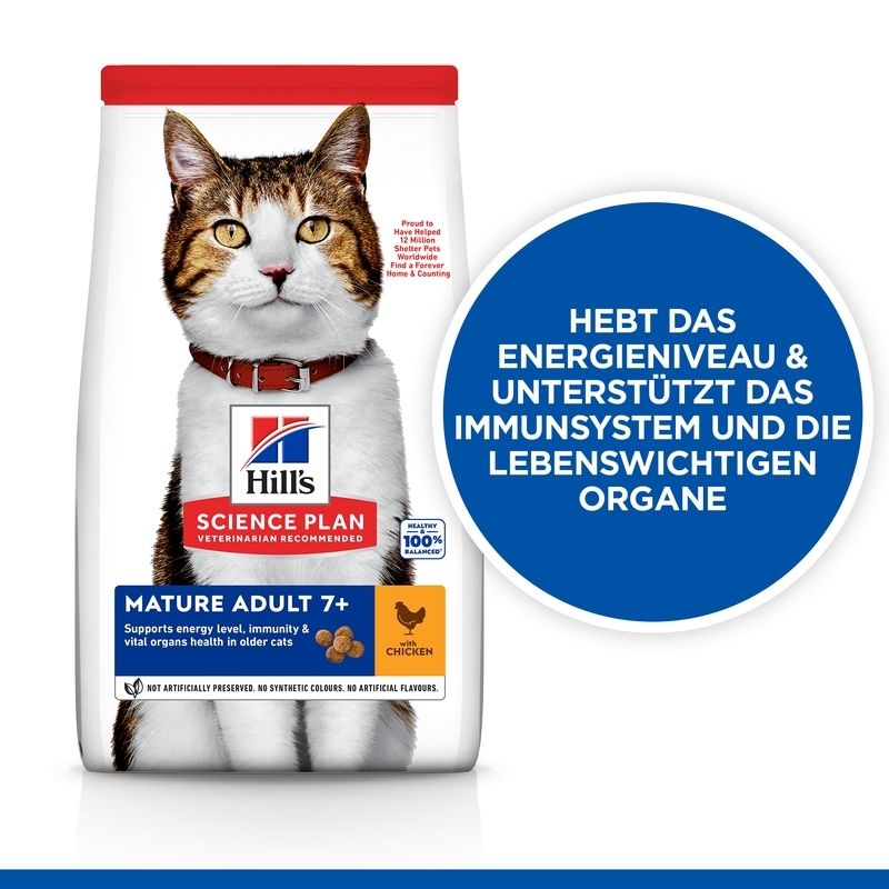 Hill's Science Plan Feline Mature 7+ met Kip