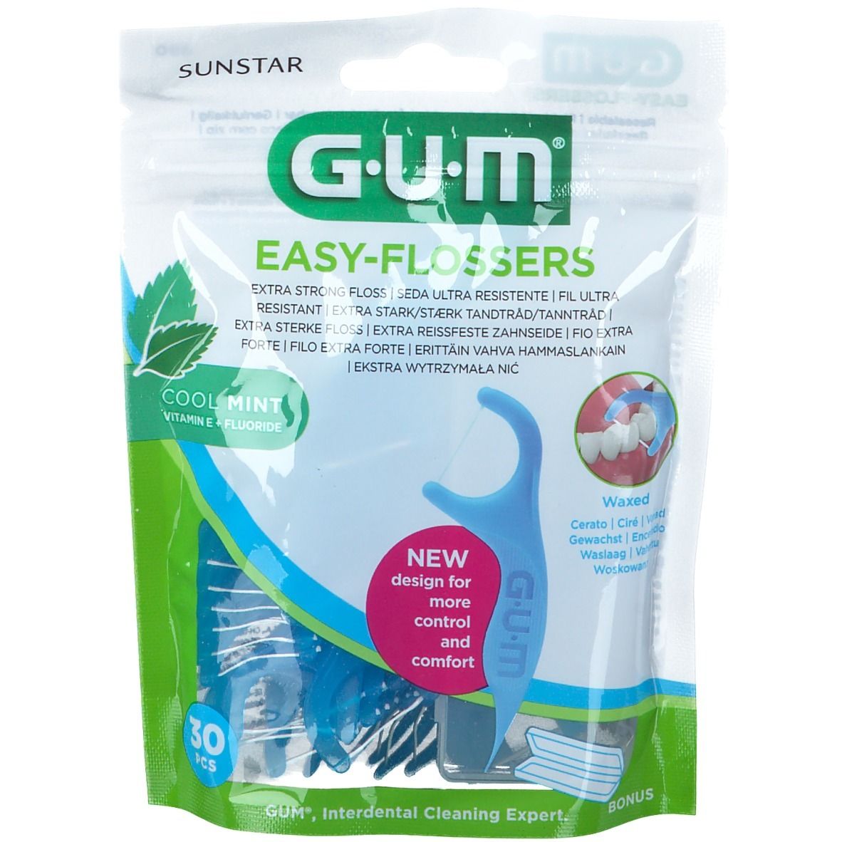 GUM Easy Flossers Cool Mint