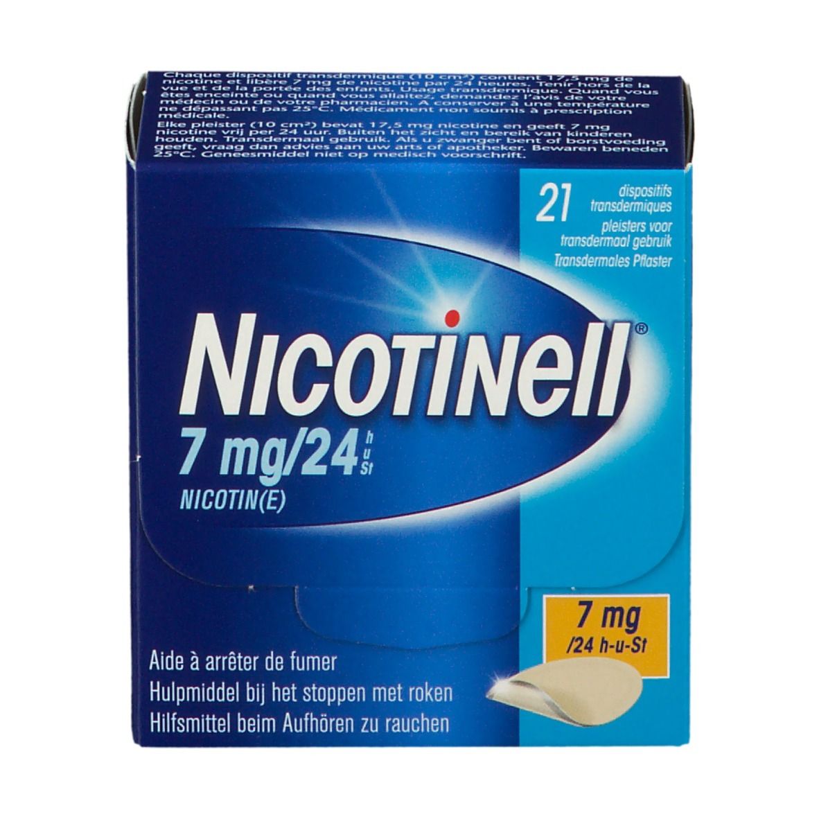 Nicotinell 7mg/24h Pleister voor Transdermaal Gebruik