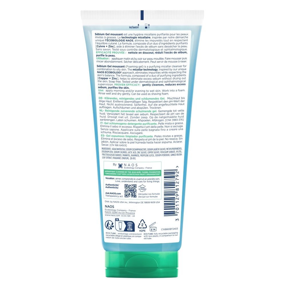 APIvITA reinigende schuim met pompflacon. 200 ml. Voor gezicht en ogen.