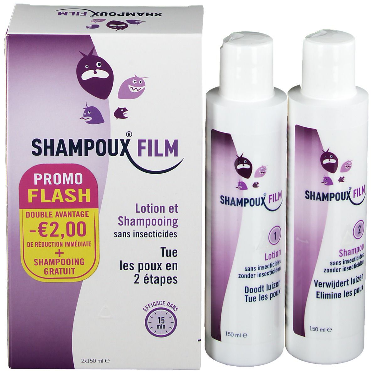 Shampoux Film Lotion et Shampooing Prix Réduit