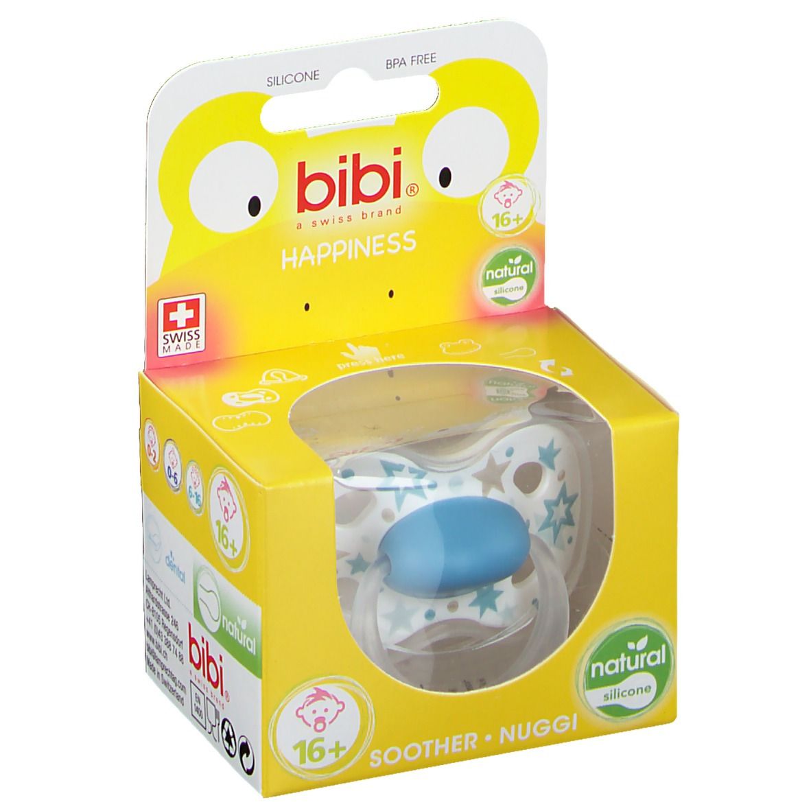 Bibi Fopspeen Happiness Favourites Natural 16 Maanden+