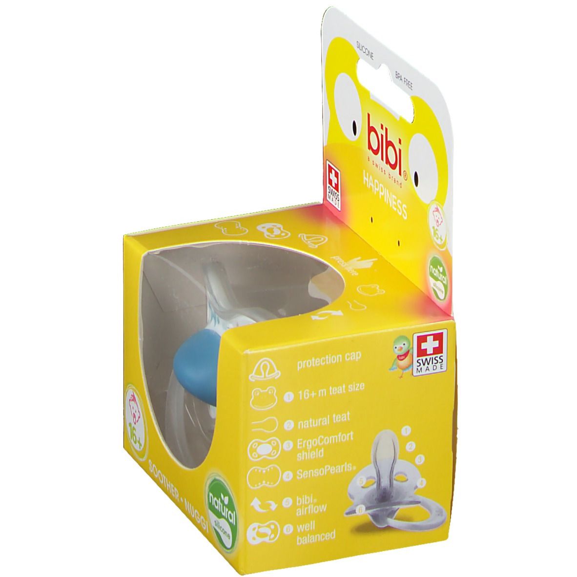 Bibi Fopspeen Happiness Favourites Natural 16 Maanden+