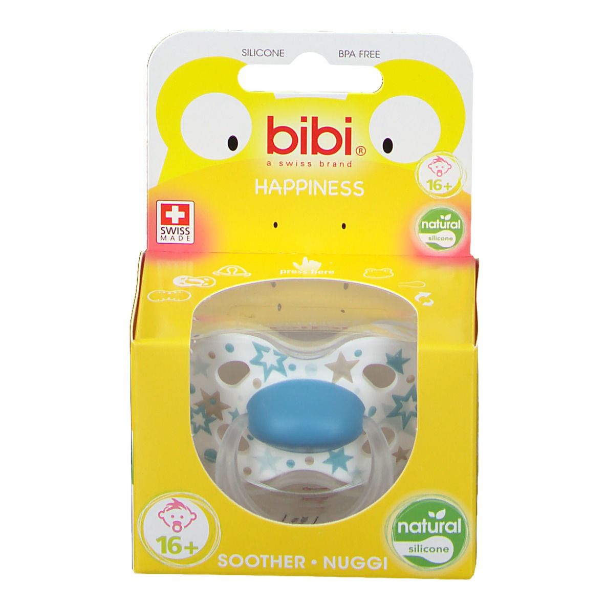 Bibi Fopspeen Happiness Favourites Natural 16 Maanden+