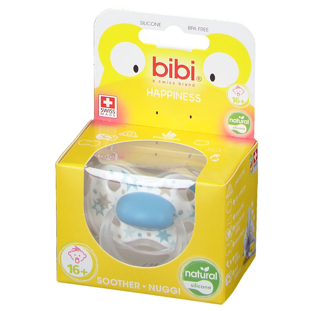 Bibi Fopspeen Happiness Favourites Natural 16 Maanden+