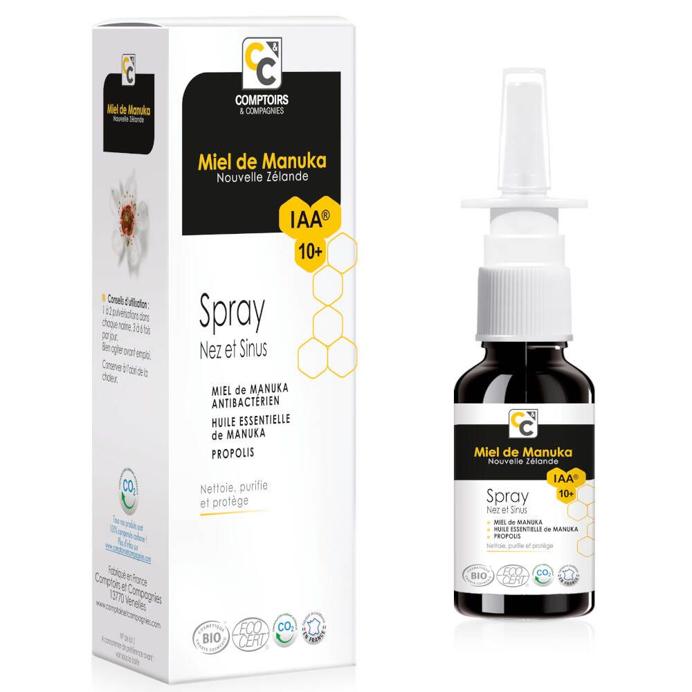 Comptoirs & Compagnies Spray Nez et Sinus Miel de Manuka IAA10+