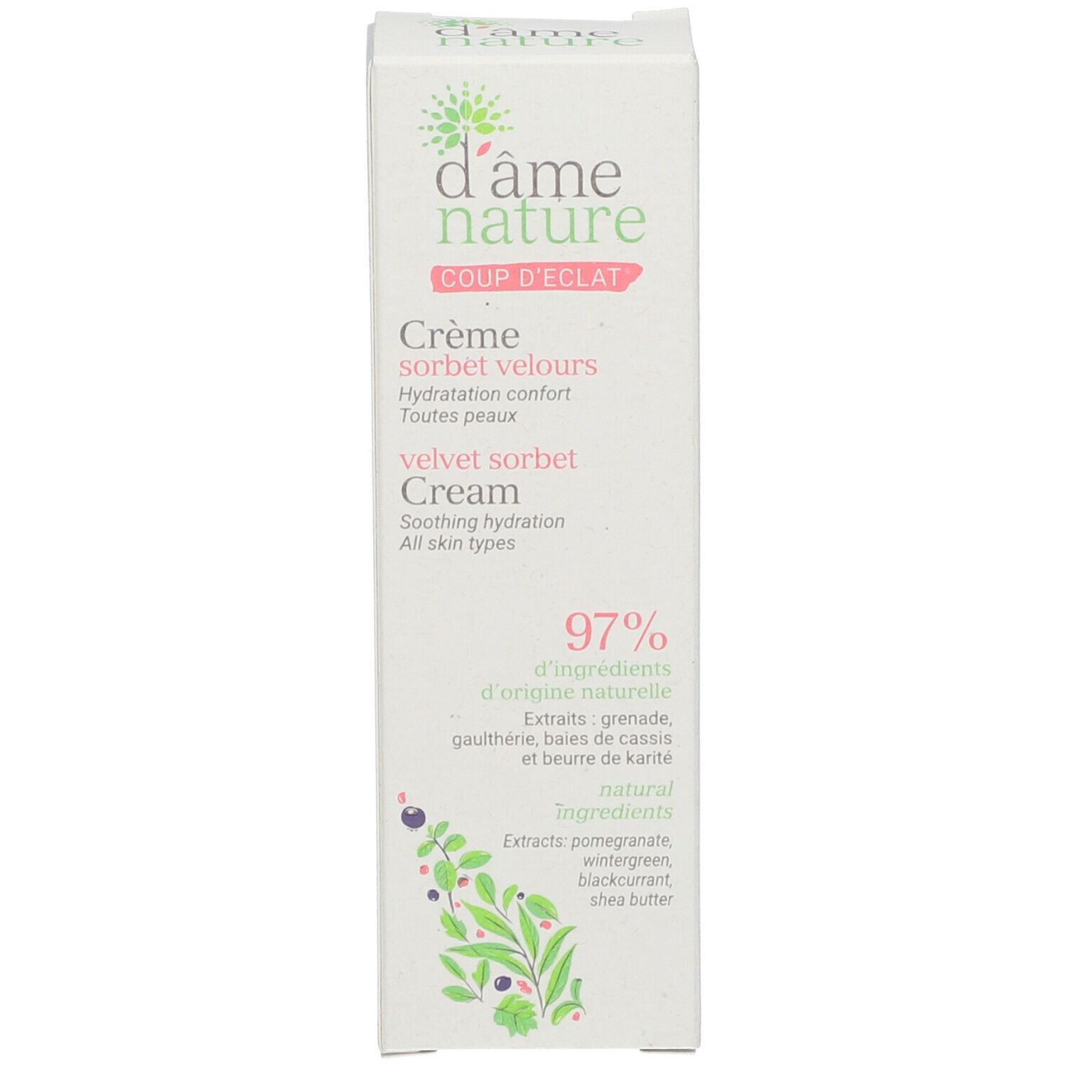 D'ame Nature Fluwelen Sorbetcrème