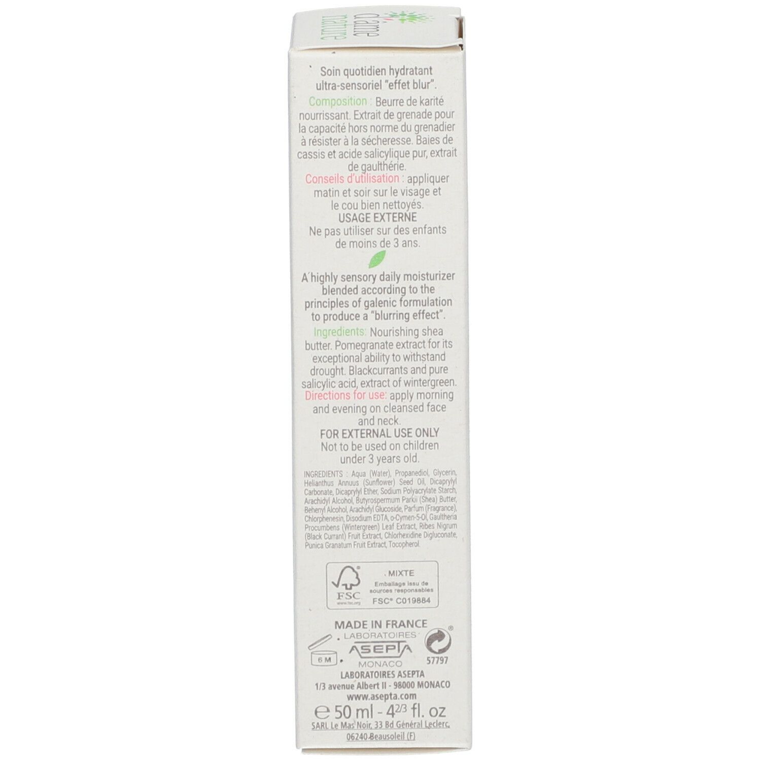D'ame Nature Fluwelen Sorbetcrème