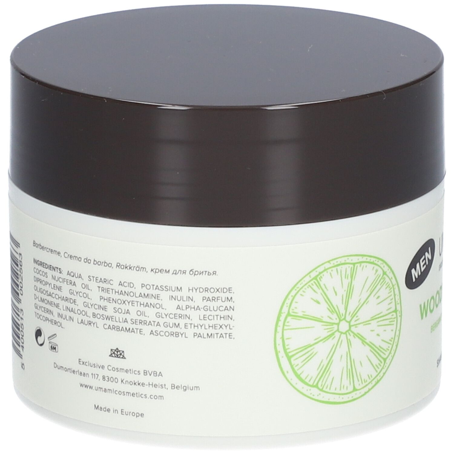 Umami Men Woody Lemons Shaving Cream Bergamote & Cèdre