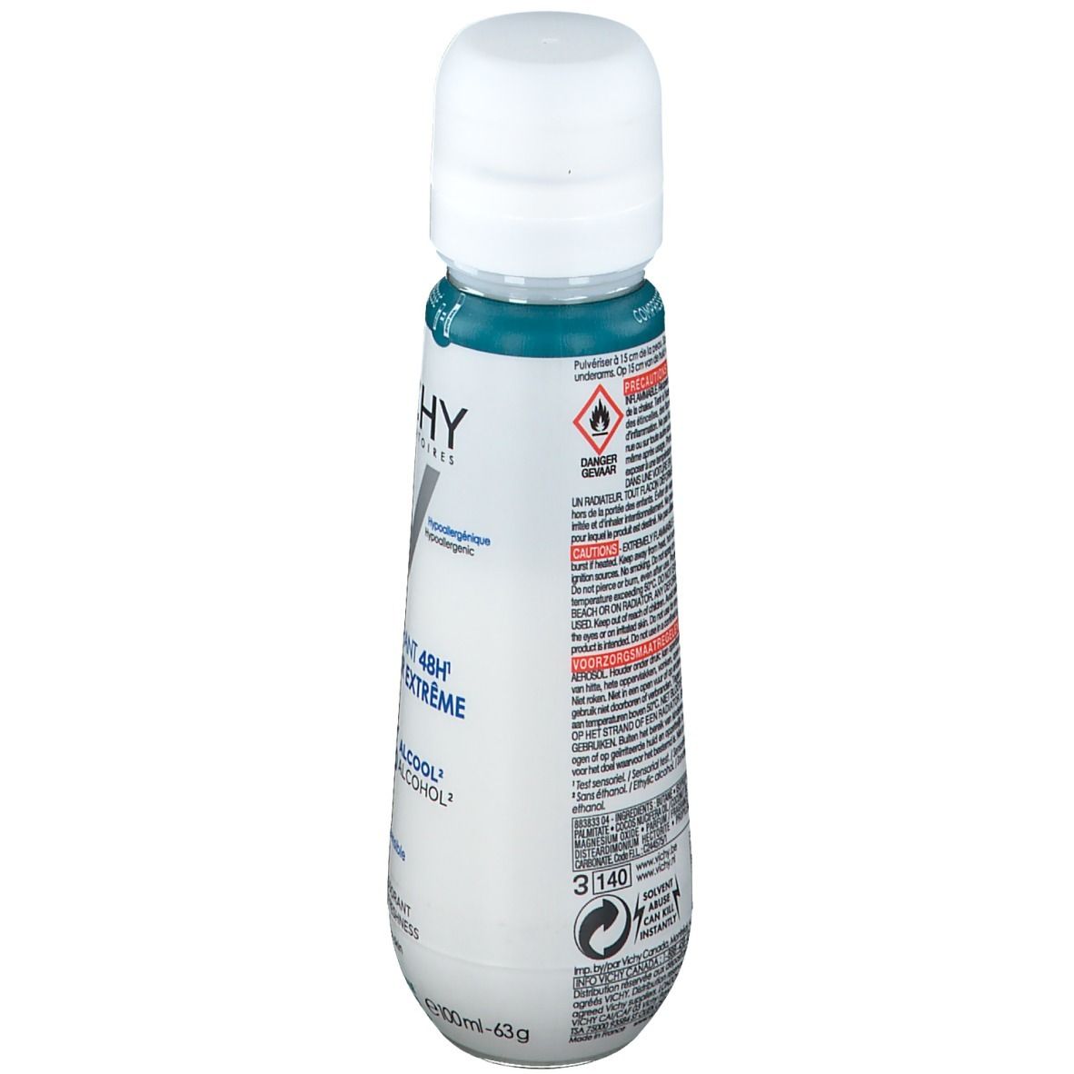 Vichy Deodorant Extreme Frisheid 48u