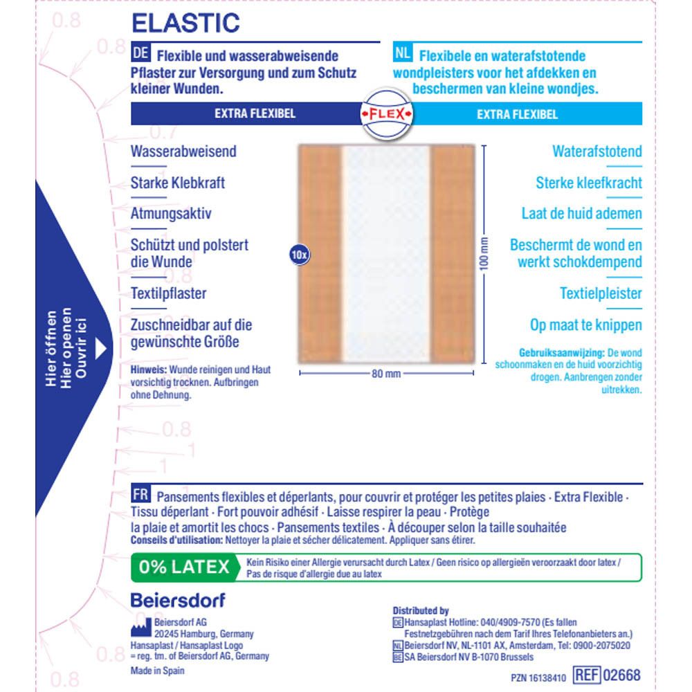 Hansaplast Elastic 1 m x 8 cm