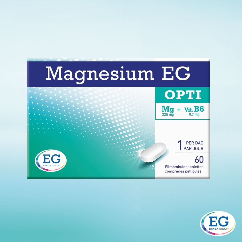 Magnesium EG OPTI | Magnesium & Vitamine B6 | Bij Vermoeidheid & Stress