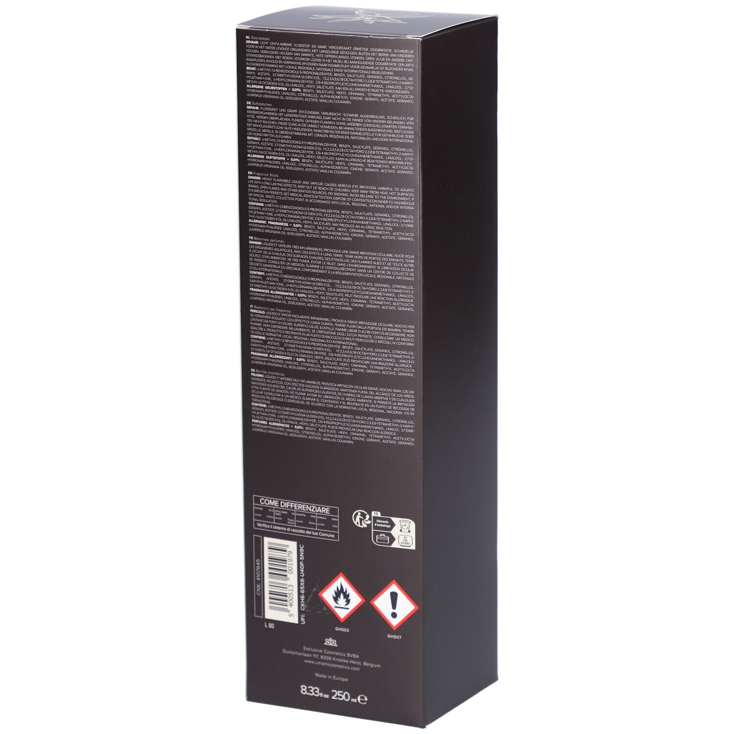 Umami Sweet Spices Home Fragrance Sticks Vanille & Saffraan