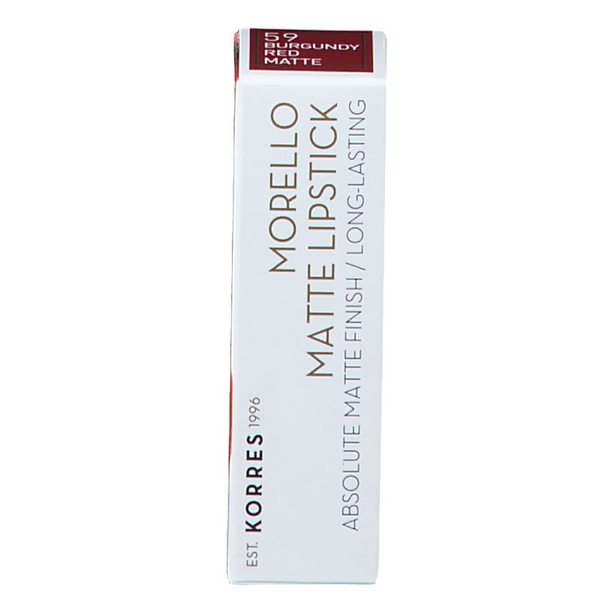 Korres KM Morello Rouge à Lèvres Crémeux Mat 59 Burgundy Red
