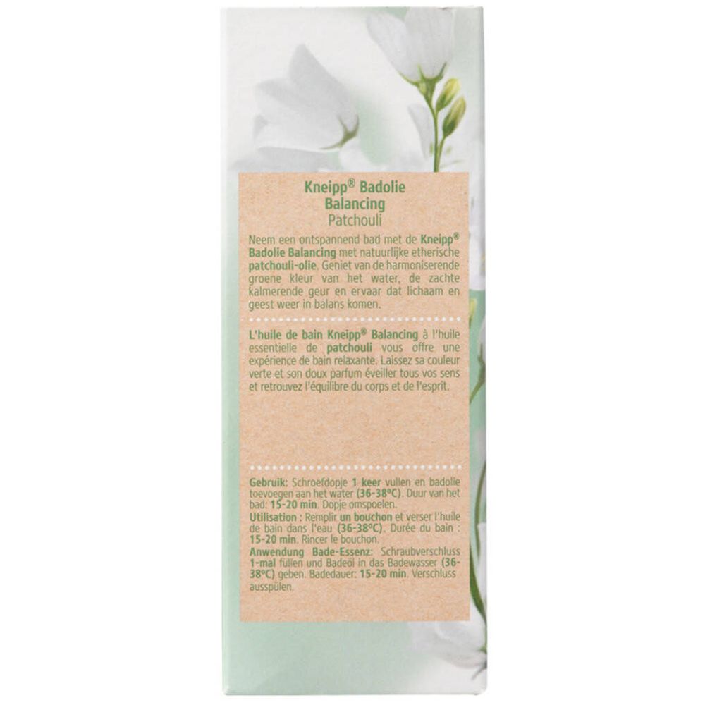 Kneipp Balancing Huile de Bain Patchouli