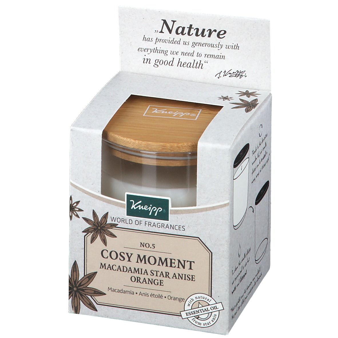 Kneipp Geurkaars Macadamia-Star Anise