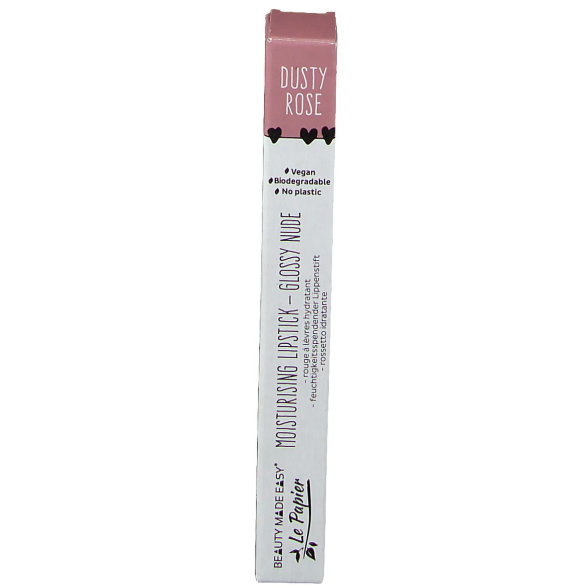 Beauty Made Easy Le Papier Moisturising Lipstick Glossy Nudes Dusty Rose