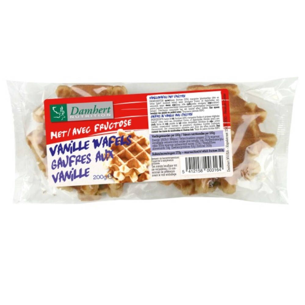 Damhert Vanille Wafels met Fructose