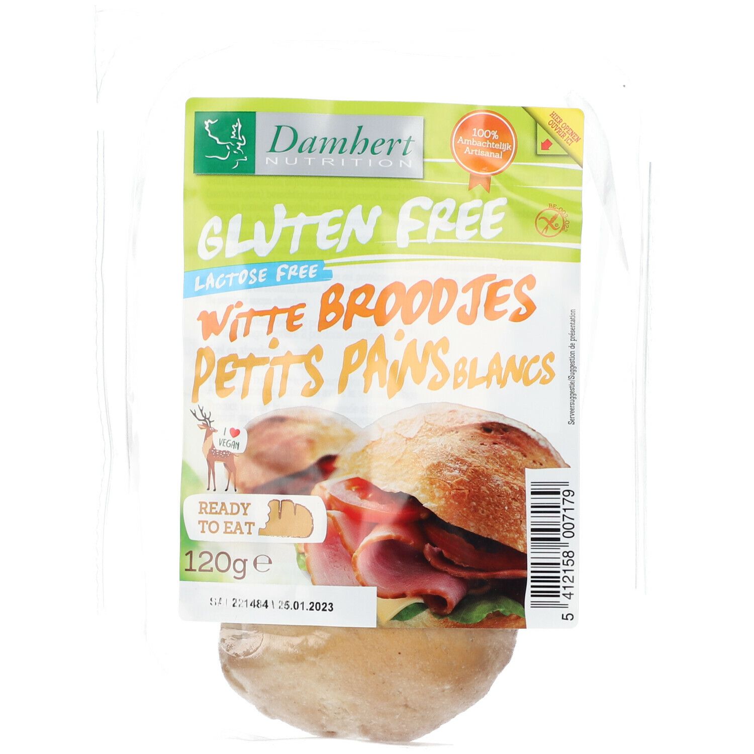 Damhert Gluten Free Witte Broodjes