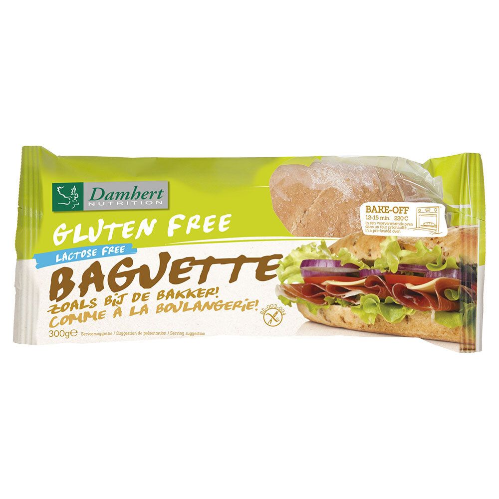 Damhert Gluten Free Baguette Lactose Free