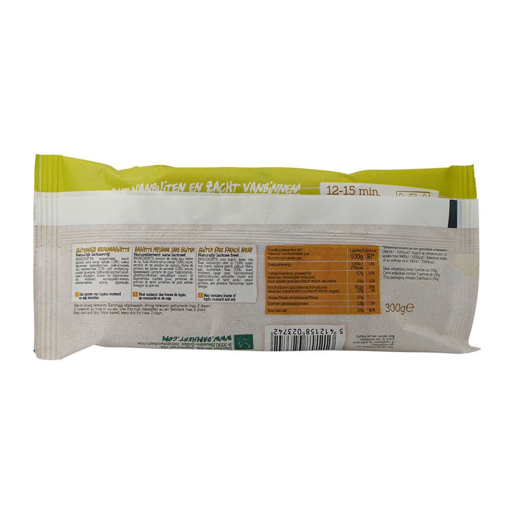 Damhert Gluten Free Baguette Lactose Free