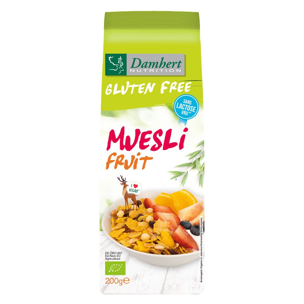 Damhert Fruitmuesli Bio Glutenvrij