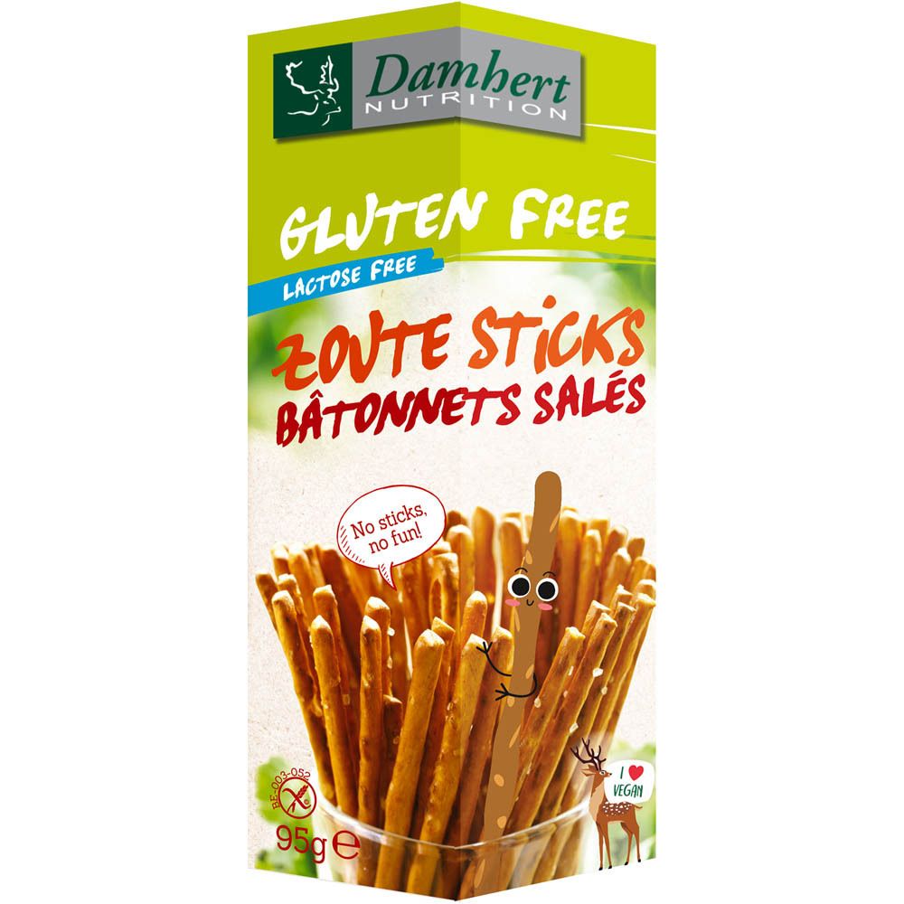 Damhert Gluten Free Bâtonnets Salés Lactose Free