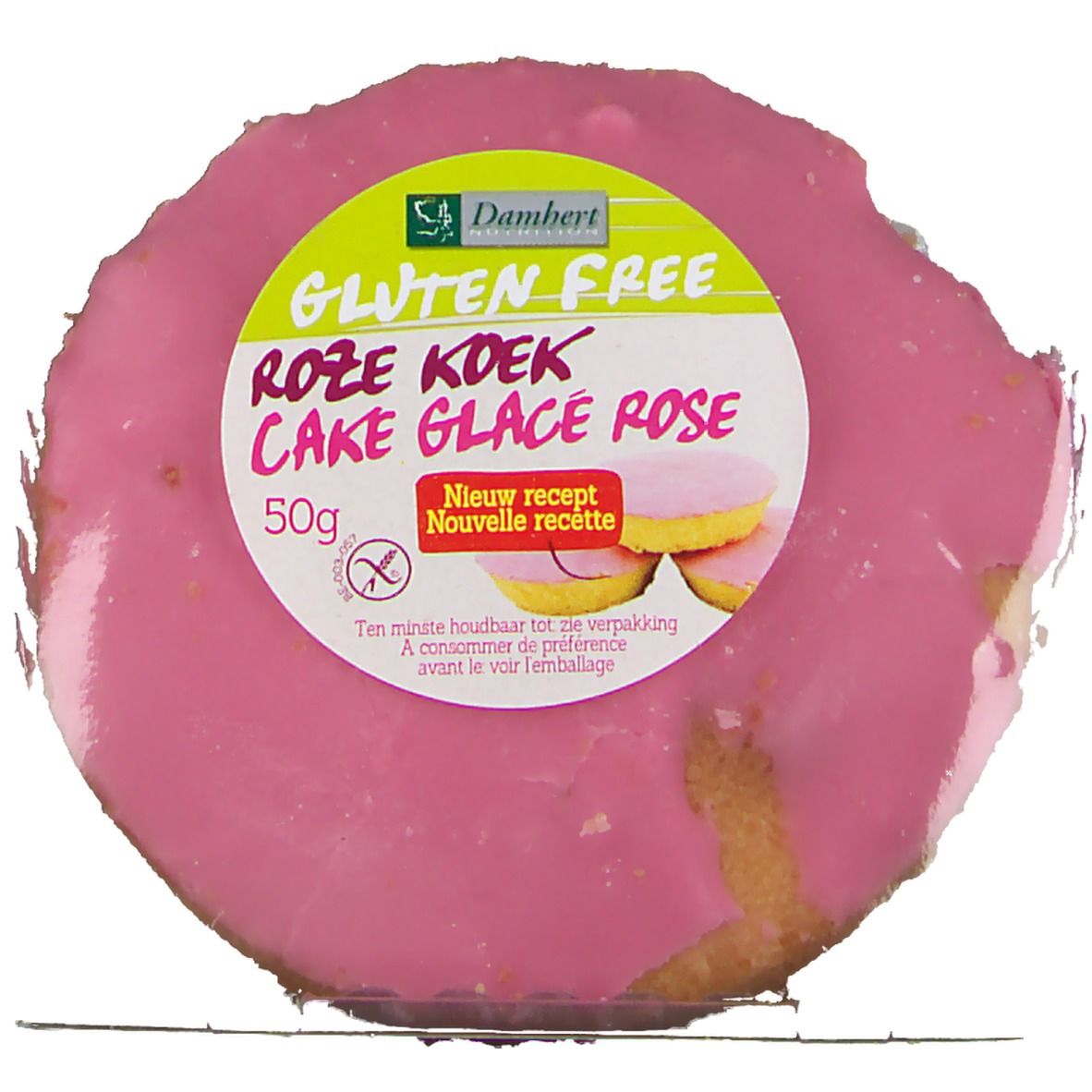 Damhert Glutenvrije Roze Koek