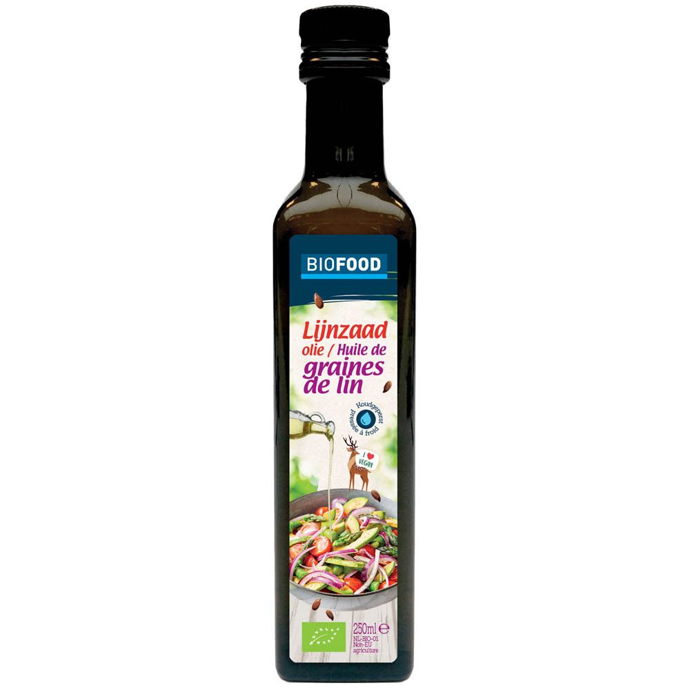 Biofood Lijnzaadolie Koudgeperst Bio