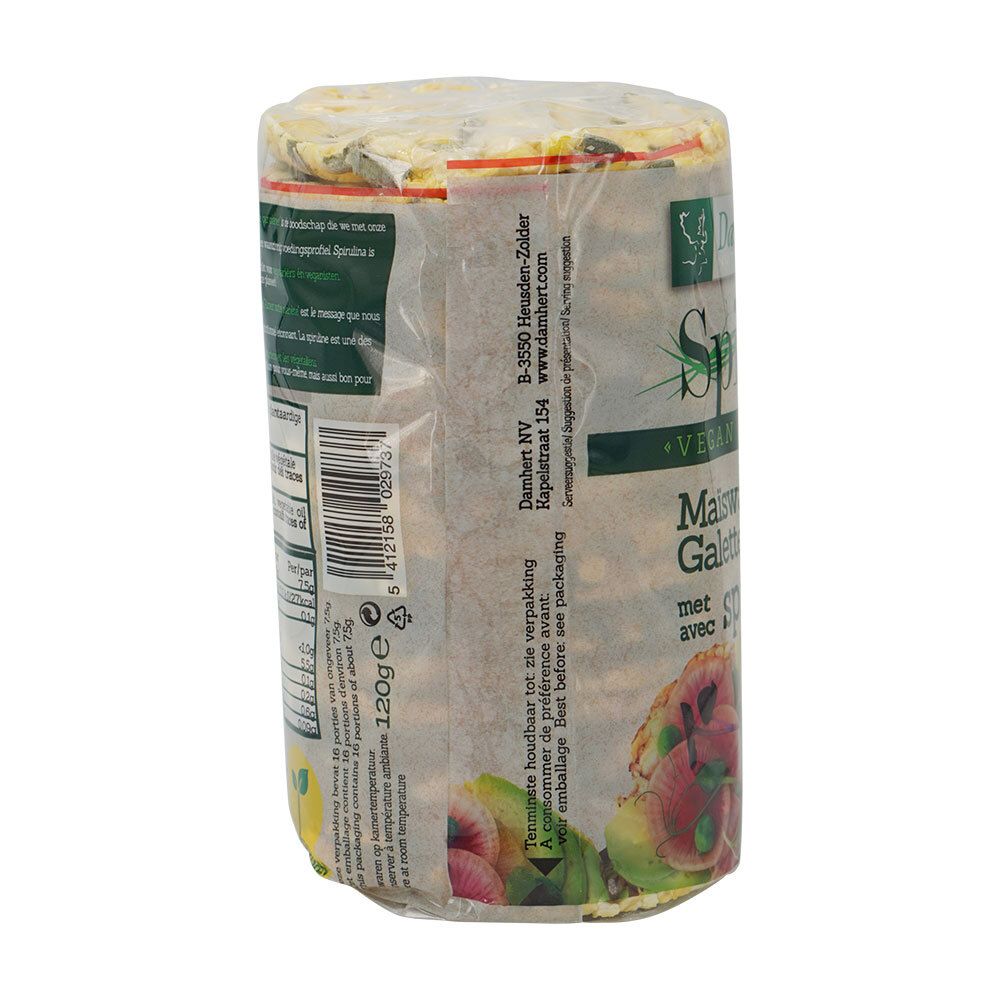 Damhert Gaufre de Maïs Algues Spirulina