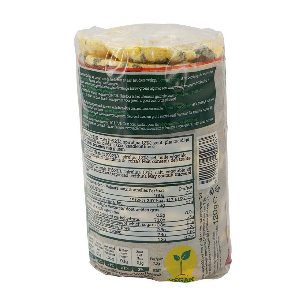 Damhert Gaufre de Maïs Algues Spirulina