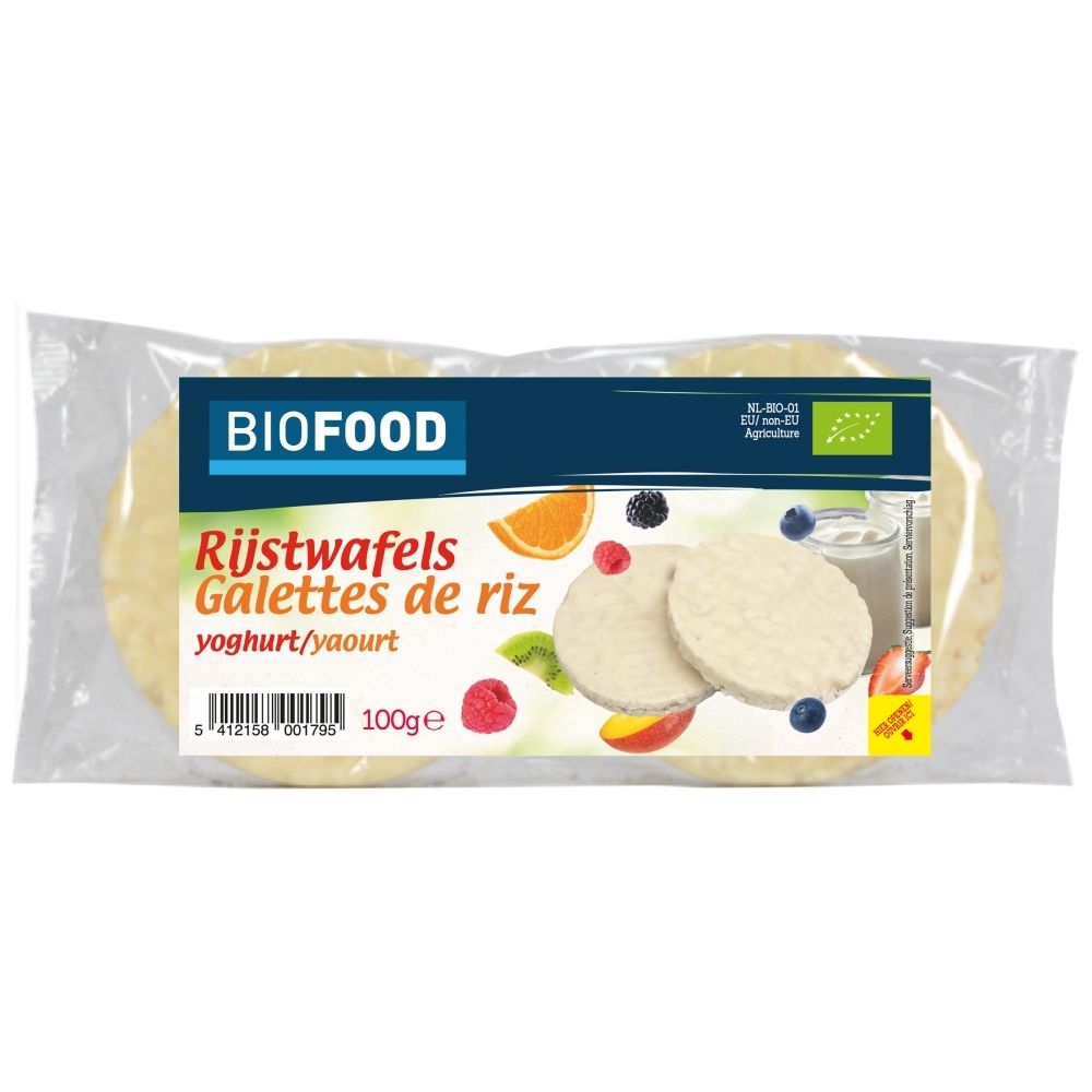 Biofood Rijstwafels yoghurt BIO