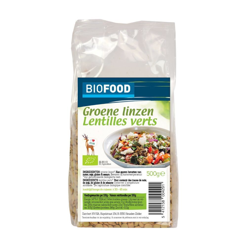 Biofood Groene Linzen Bio