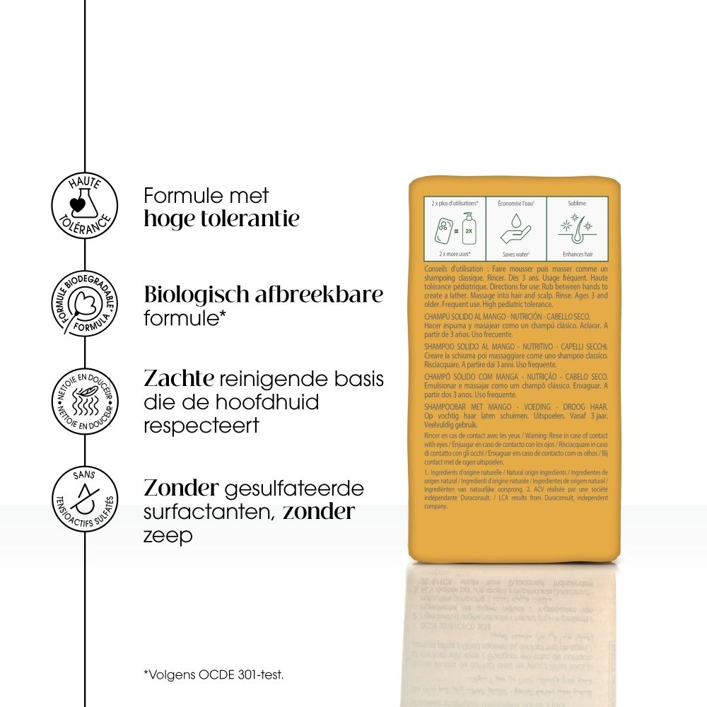 Klorane Shampoo Bar met Mango, voorkant.