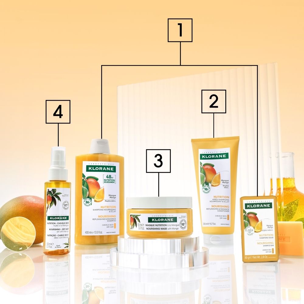 Klorane Shampoo Bar met Mango, voorkant.