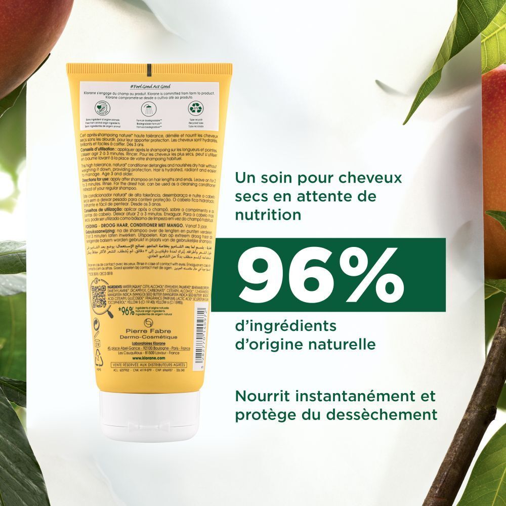 Klorane Nutrition Après-Shampooing à la Mangue