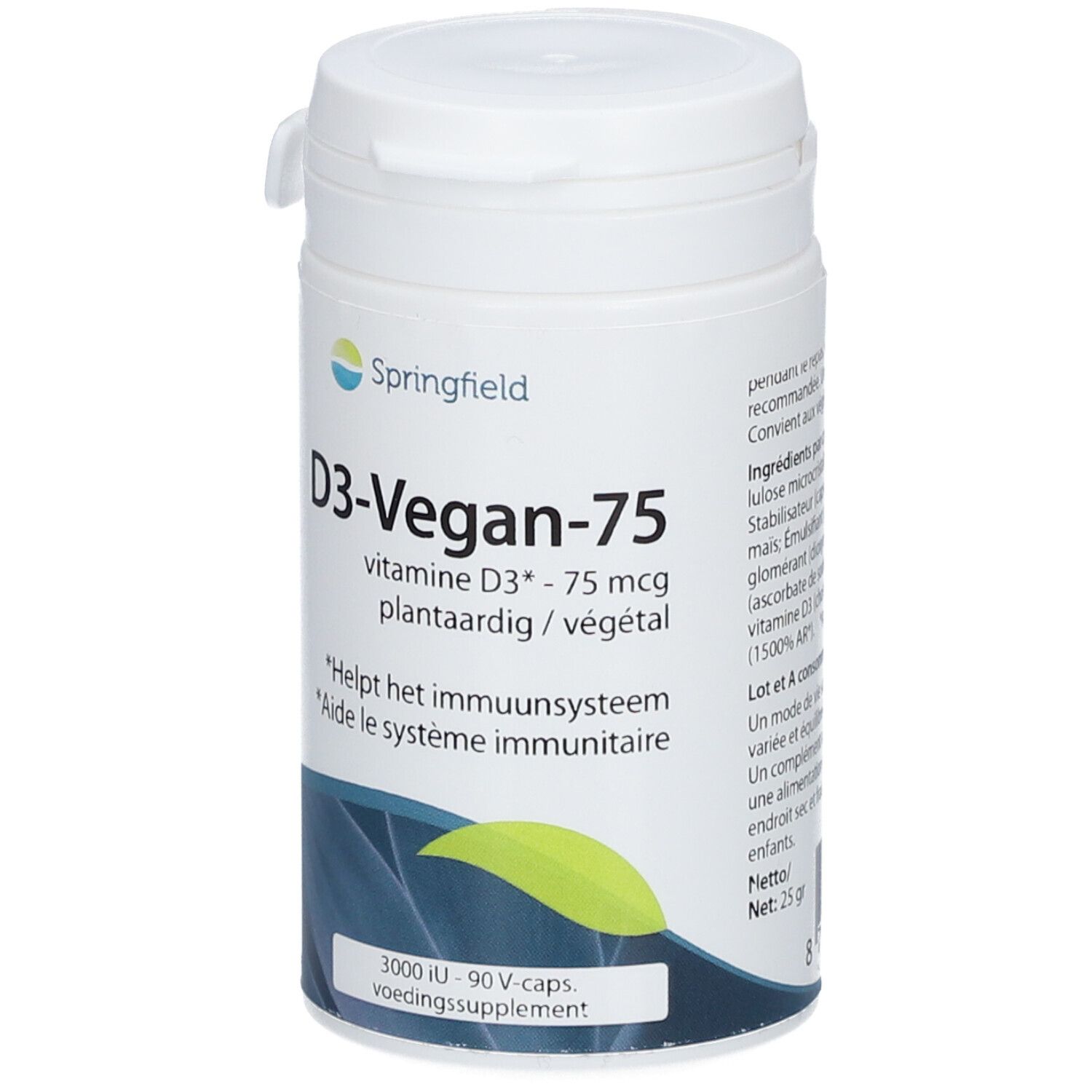 Springfield Vitamine D3-Vegan 3000iU