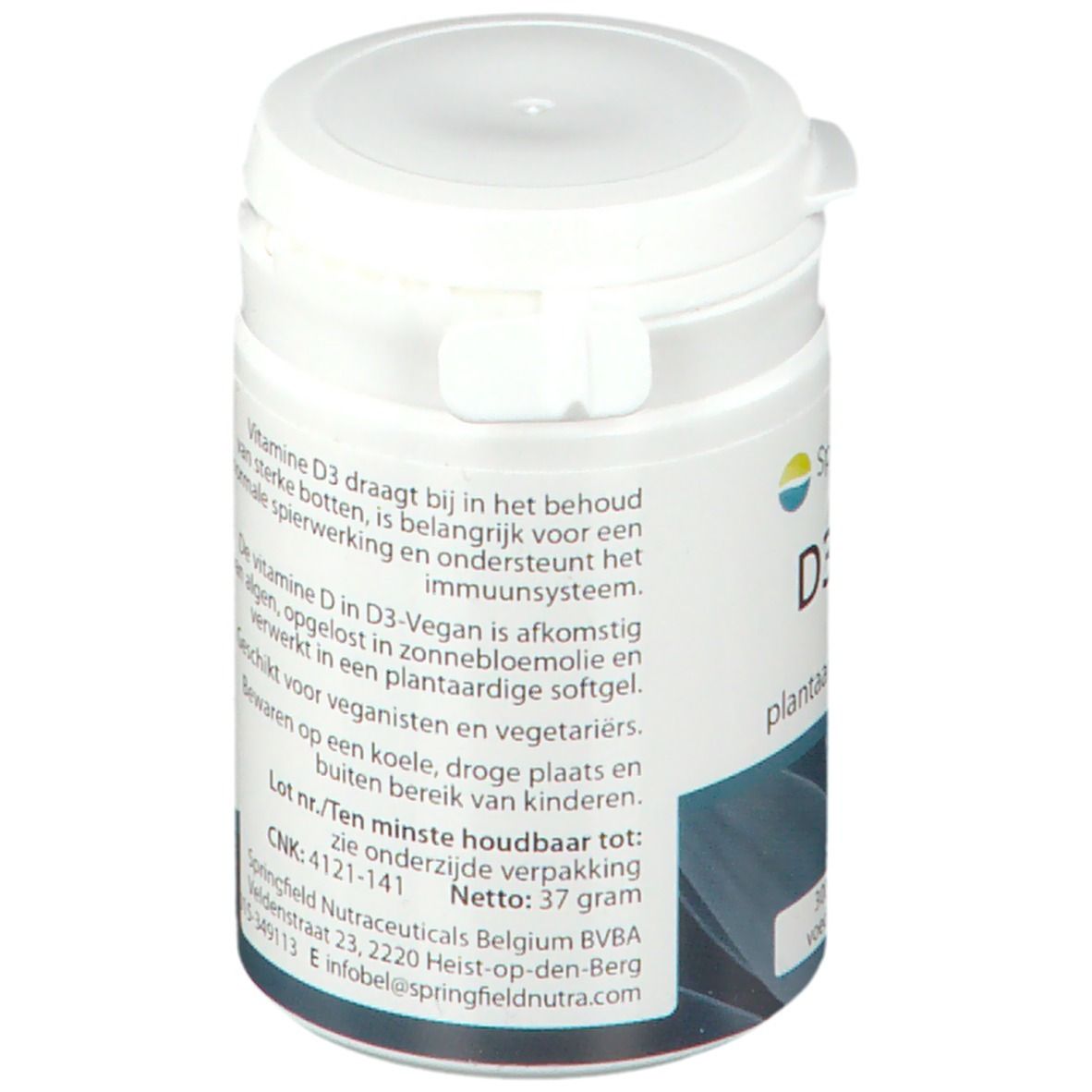 Springfield Vitamine D3-Vegan 3000iU